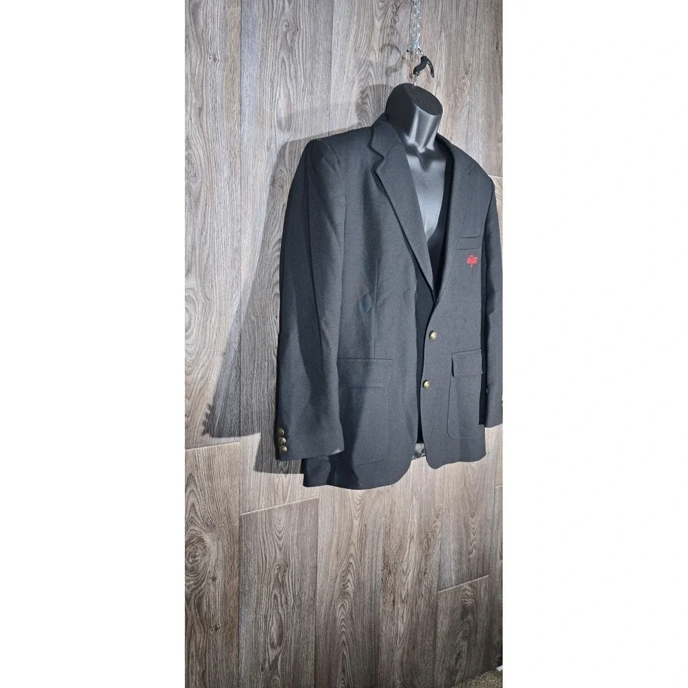 RMC Regent Blazer Coca-Cola Employee Uniform Black Gold Button Men's 42L Vintage